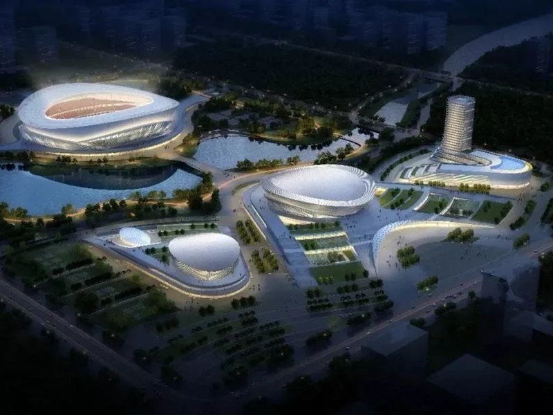 [Projectcase] Shandong Linyi Olympic Sports Centre gebruikt Fen'an aluminium materiaal Overzicht Shandong Linyi Olympic Sports Centre
